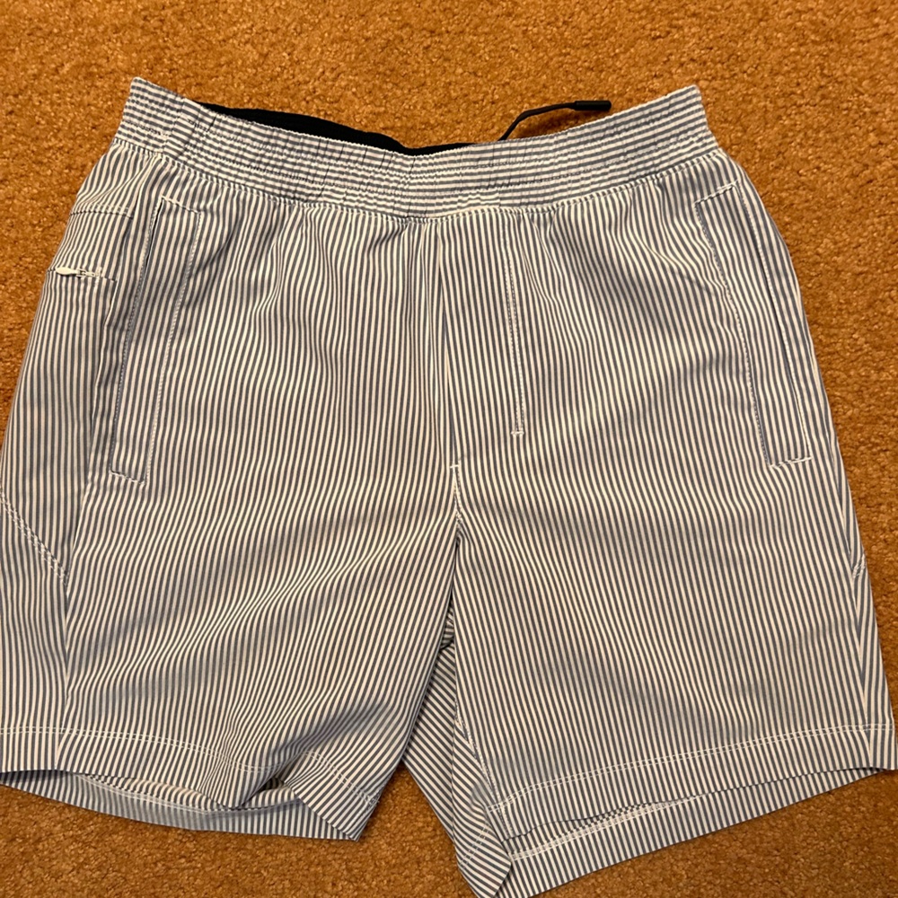 Birddogs Black and White Striped Men Shorts Hybrids
